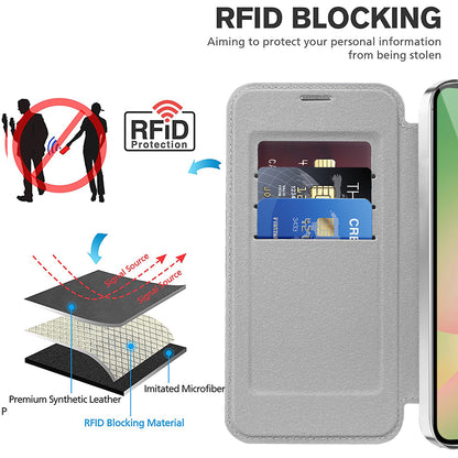 Θήκη MagSafe για Samsung Galaxy A57 5G, Techsuit, SmartMag Book, Γκρι