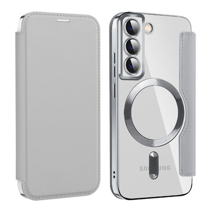 Θήκη MagSafe για Samsung Galaxy S22 5G S901, Techsuit, SmartMag Book, Γκρι