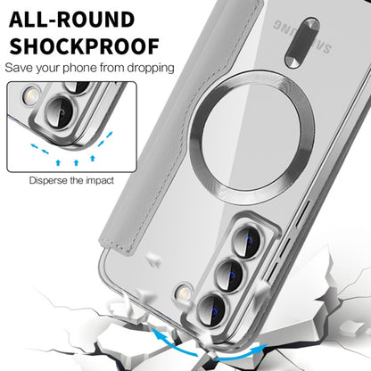 Θήκη MagSafe για Samsung Galaxy S22 5G S901, Techsuit, SmartMag Book, Γκρι