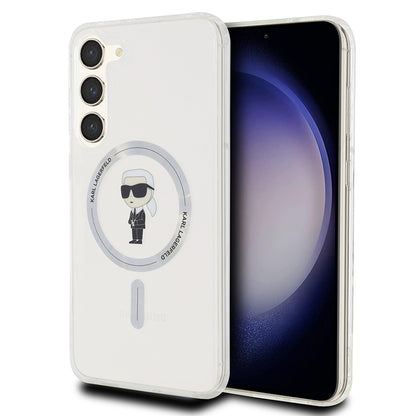 Θήκη MagSafe για Samsung Galaxy S23+ S916, Karl Lagerfeld, IML Ikonik Karl, Διάφανη