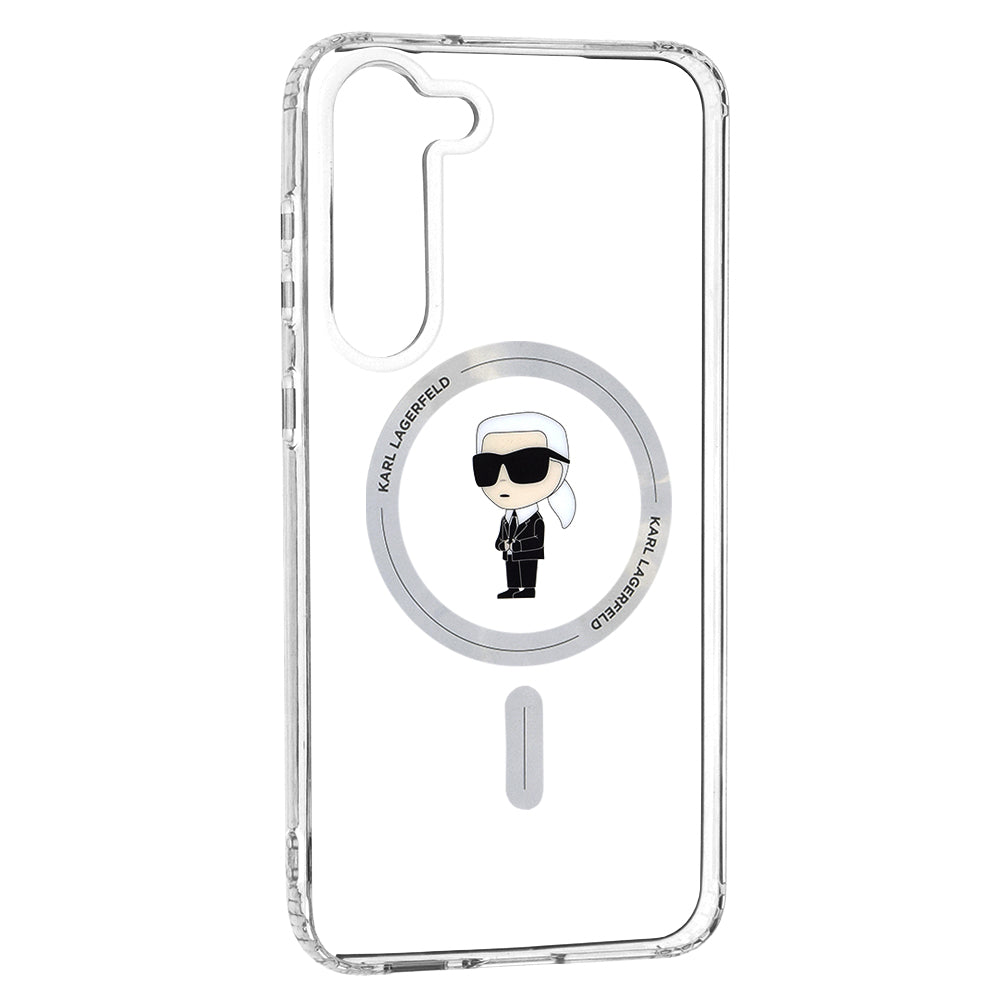 Θήκη MagSafe για Samsung Galaxy S23+ S916, Karl Lagerfeld, IML Ikonik Karl, Διάφανη