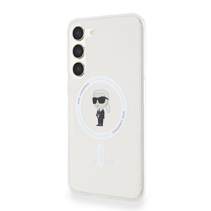 Θήκη MagSafe για Samsung Galaxy S23+ S916, Karl Lagerfeld, IML Ikonik Karl, Διάφανη
