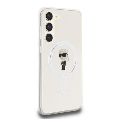 Θήκη MagSafe για Samsung Galaxy S23+ S916, Karl Lagerfeld, IML Ikonik Karl, Διάφανη