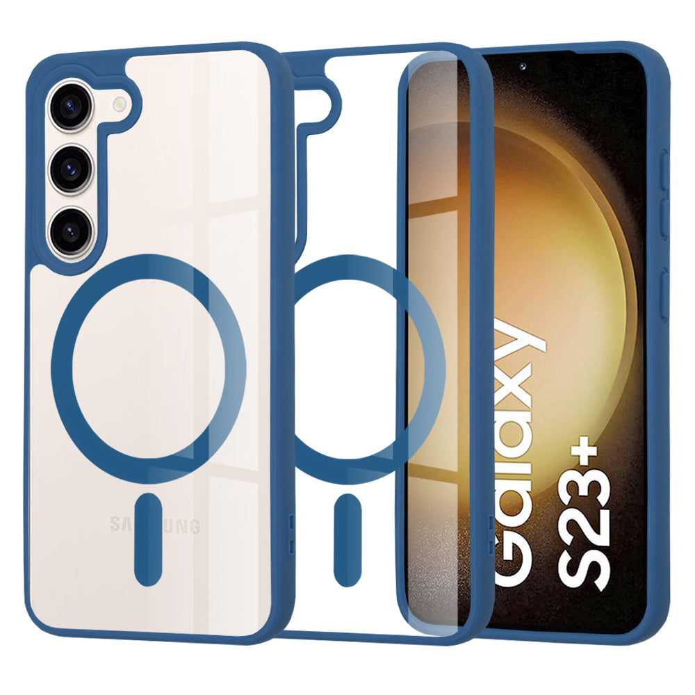 Θήκη MagSafe για Samsung Galaxy S23+ S916, Techsuit, Pro, Μπλε