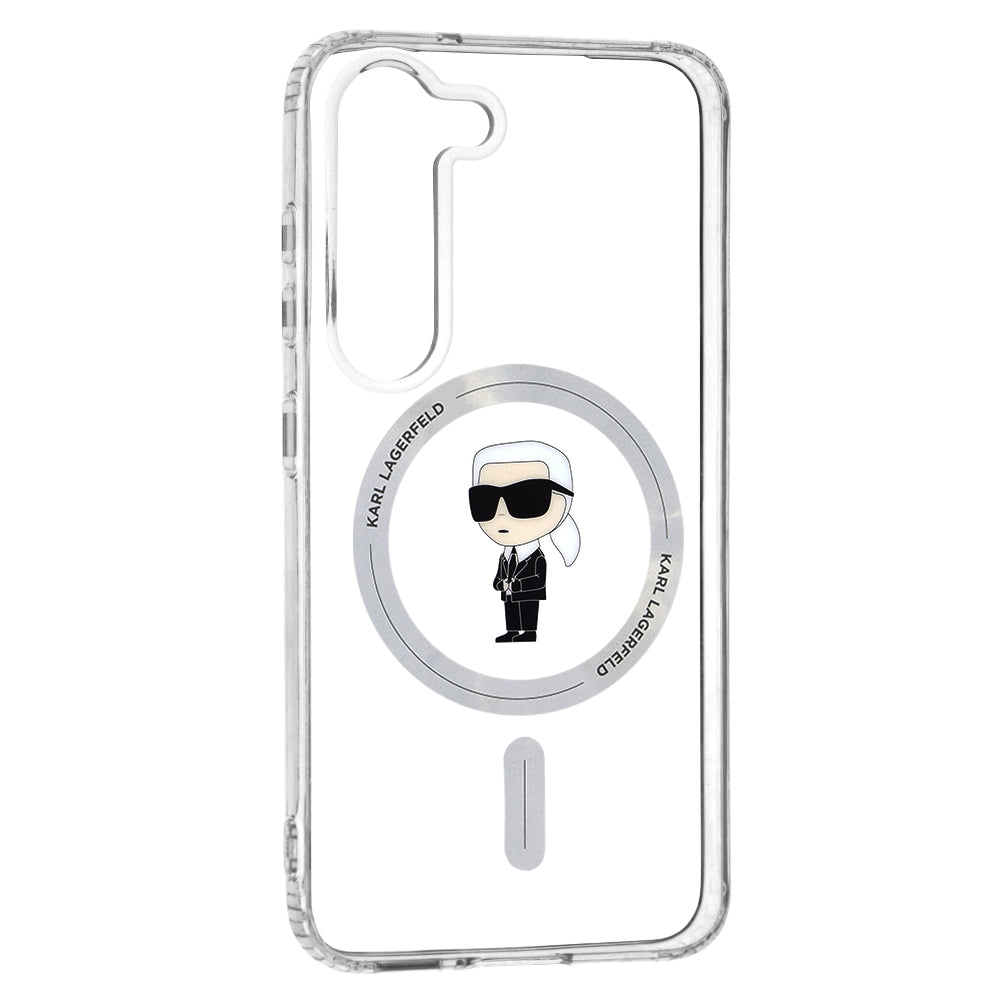 Θήκη MagSafe για Samsung Galaxy S23 S911, Karl Lagerfeld, IML Ikonik Karl, Διάφανη