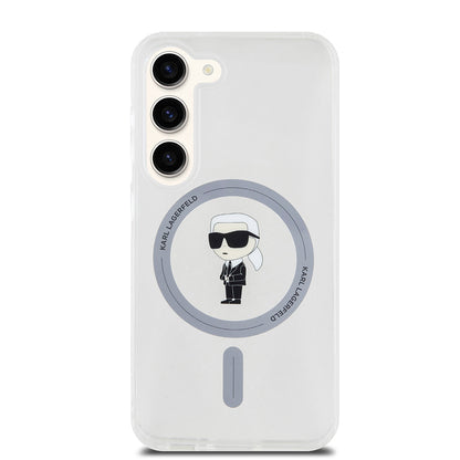 Θήκη MagSafe για Samsung Galaxy S23 S911, Karl Lagerfeld, IML Ikonik Karl, Διάφανη
