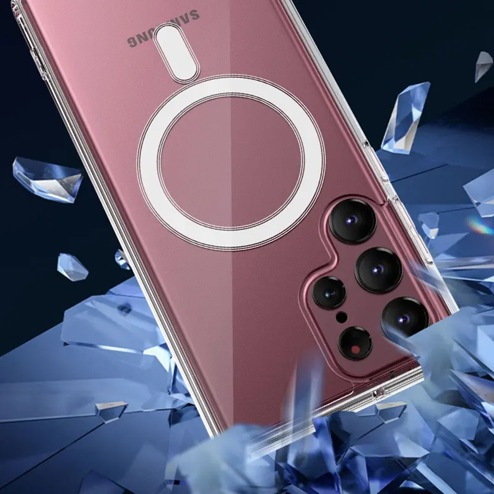 Θήκη MagSafe για Samsung Galaxy S23 Ultra S918, Techsuit, Pro, Διαφανής