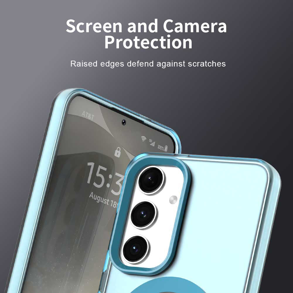 MagSafe Case for Samsung Galaxy S24 FE S721, Techsuit, CandyCase, Blue