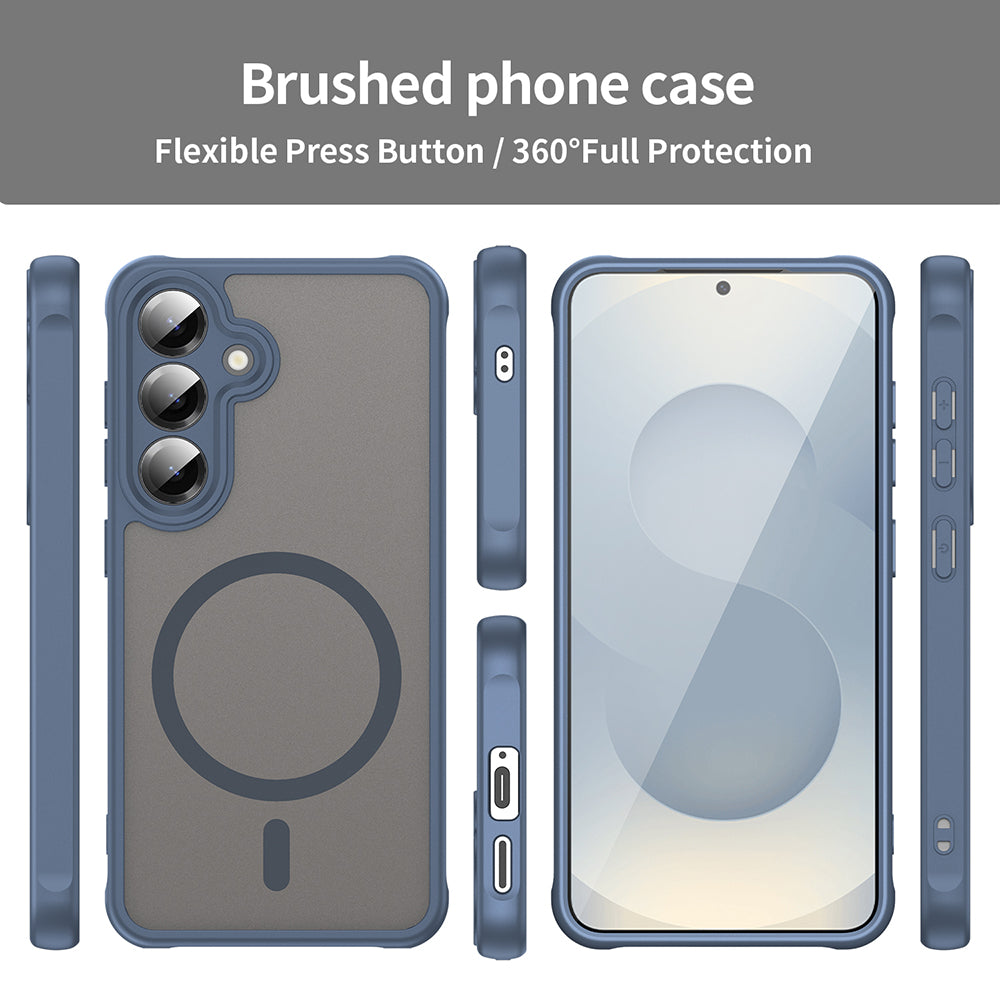 Θήκη MagSafe για Samsung Galaxy S24+ S926, Techsuit, HaloFrost II, Μπλε Σκούρο