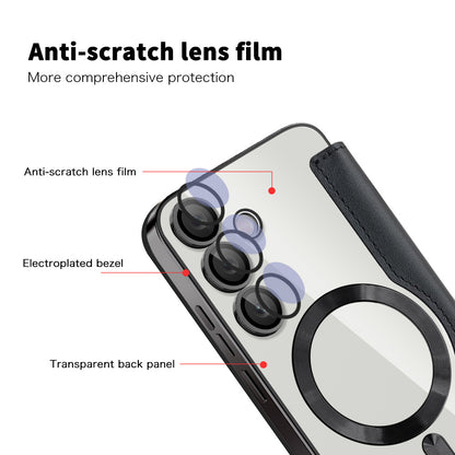 Θήκη MagSafe για Samsung Galaxy S24+ S926, Techsuit, SmartMag Book, Μαύρο