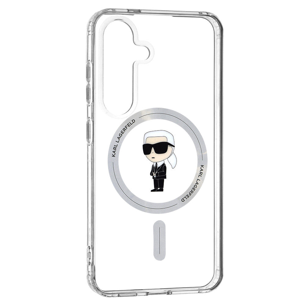 Θήκη MagSafe για Samsung Galaxy S24 S921, Karl Lagerfeld, IML Ikonik Karl, Διάφανη