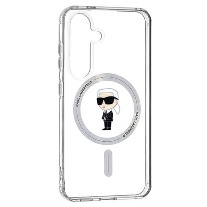 Θήκη MagSafe για Samsung Galaxy S24 S921, Karl Lagerfeld, IML Ikonik Karl, Διάφανη