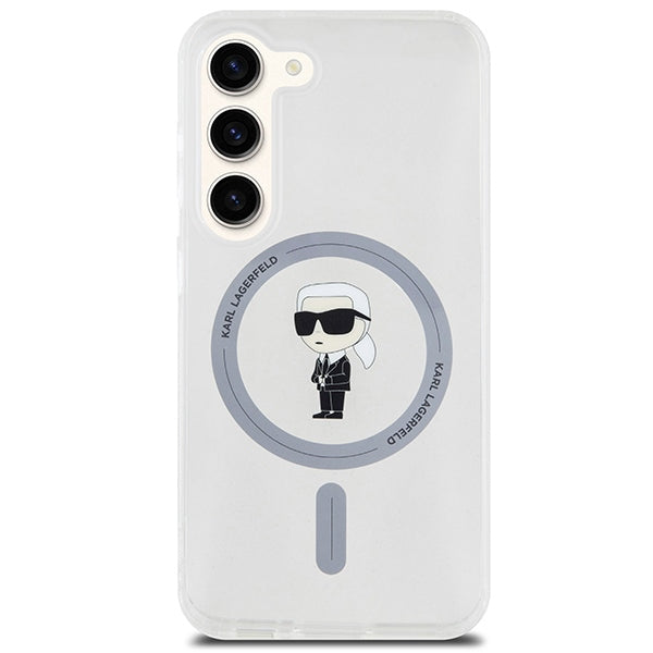 Θήκη MagSafe για Samsung Galaxy S24 S921, Karl Lagerfeld, IML Ikonik Karl, Διάφανη