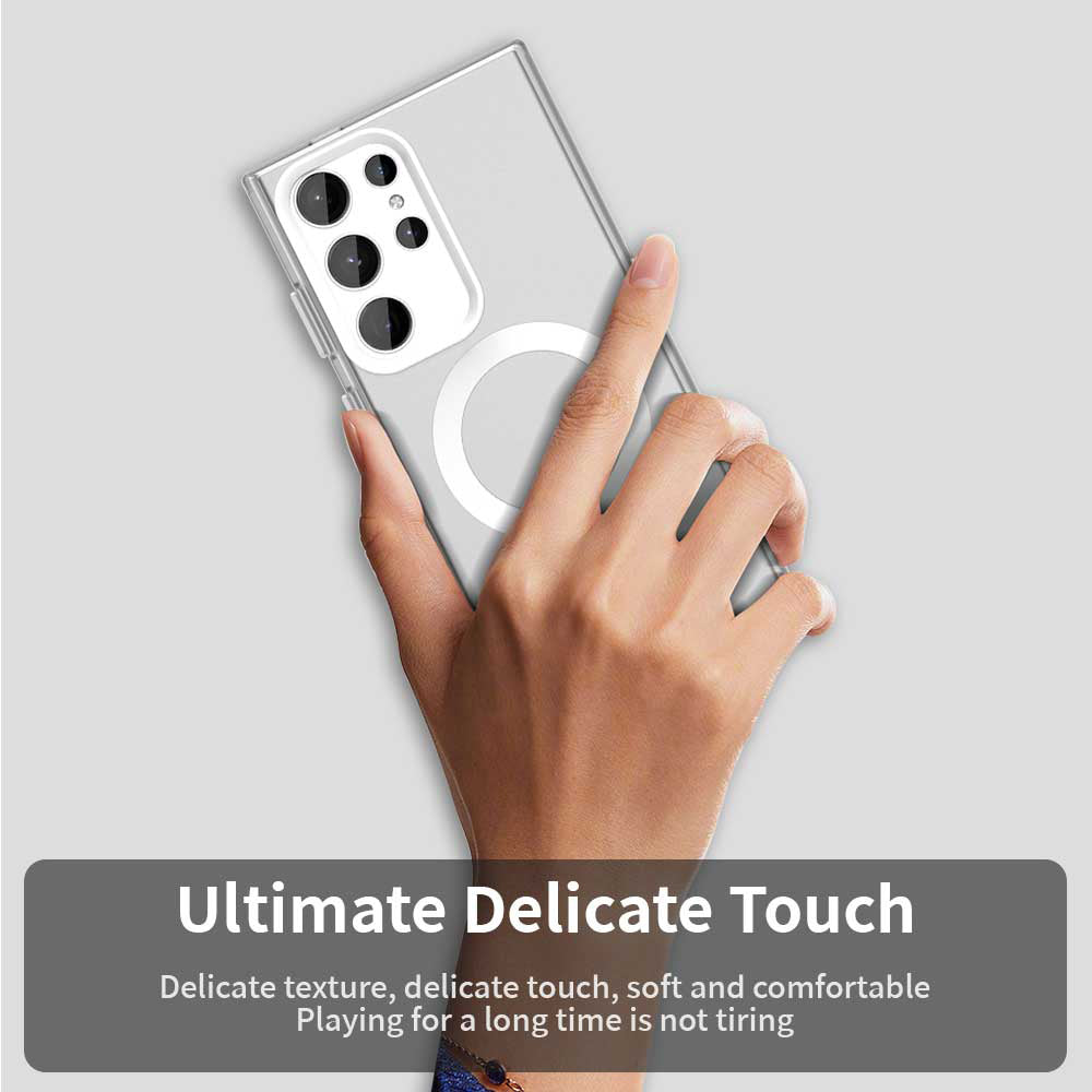 Θήκη MagSafe για Samsung Galaxy S24 Ultra S928, Techsuit, CandyCase, Λευκή