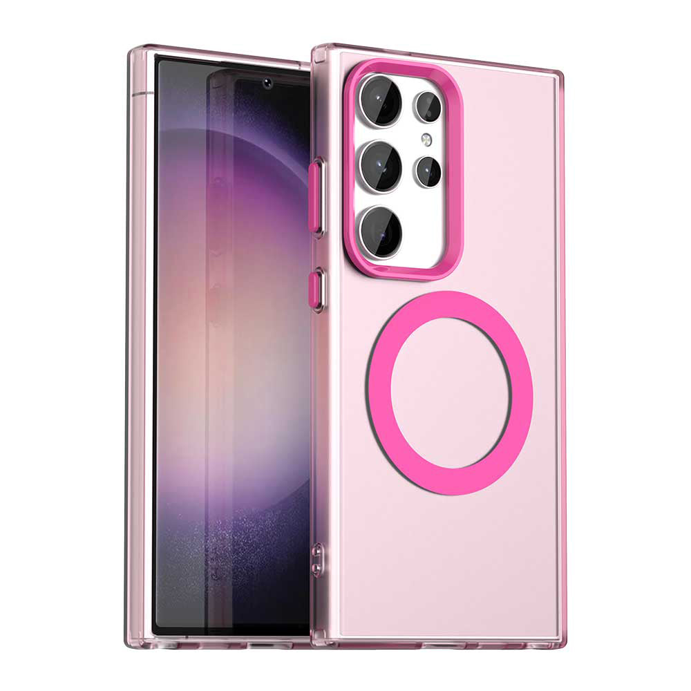 Θήκη MagSafe για Samsung Galaxy S24 Ultra S928, Techsuit, CandyCase, Ροζ