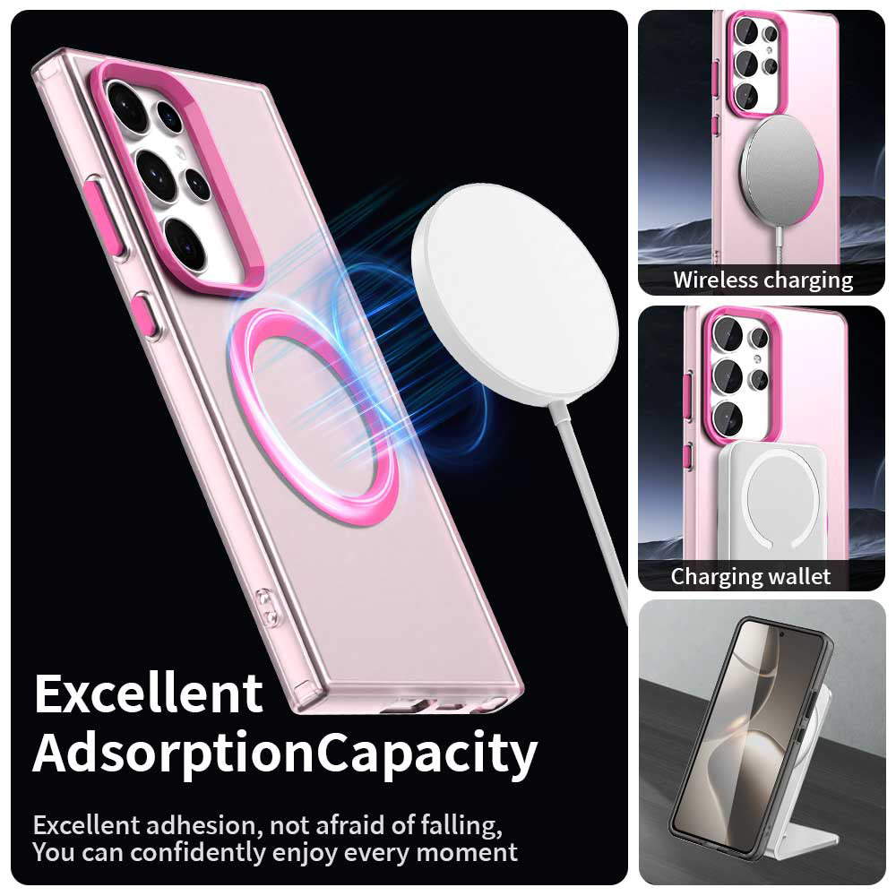 Θήκη MagSafe για Samsung Galaxy S24 Ultra S928, Techsuit, CandyCase, Ροζ