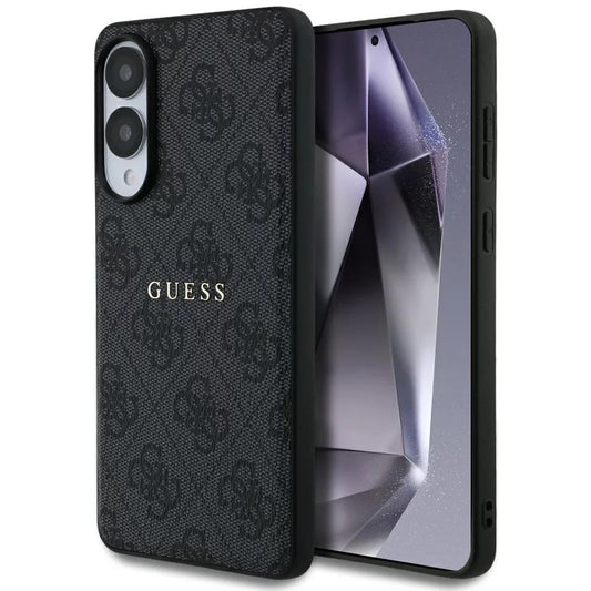 Θήκη MagSafe για Samsung Galaxy S25 Edge S937, Guess, 4G Ring Classic Logo, Μαύρη