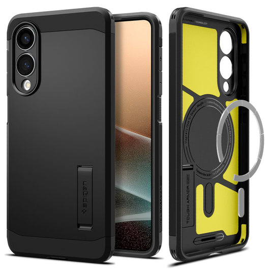 Θήκη MagSafe για Samsung Galaxy S25 Edge S937, Spigen, Tough Armor, Μαύρη ACS09422