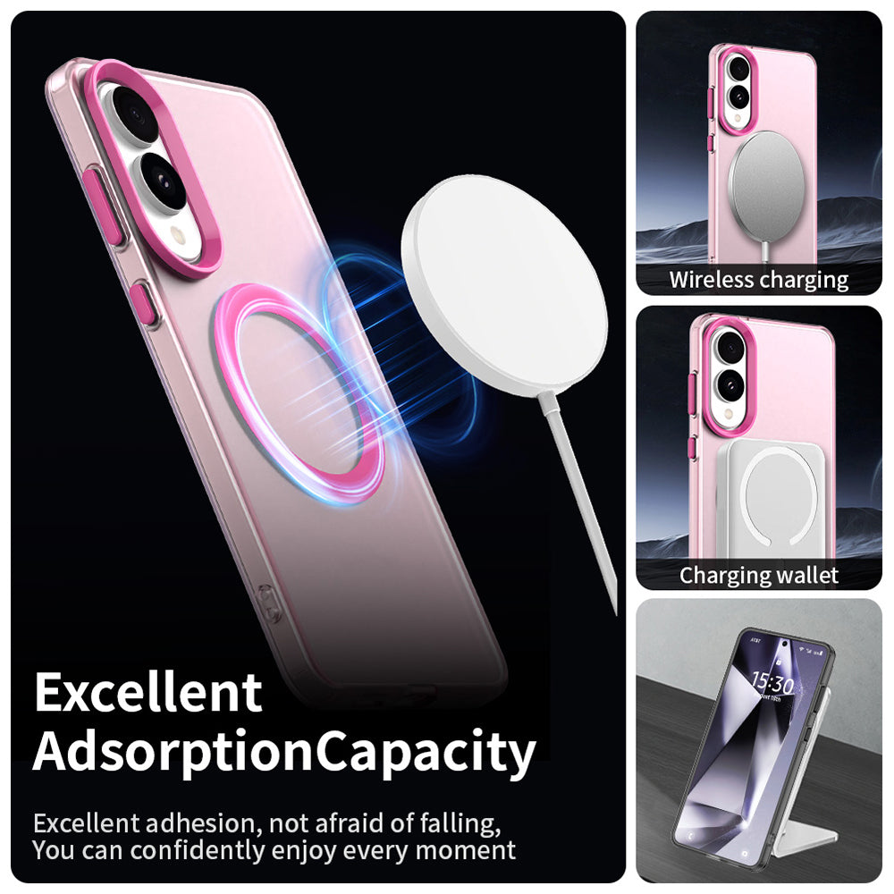 MagSafe Case for Samsung Galaxy S25 Edge S937, Techsuit, CandyCase, Pink