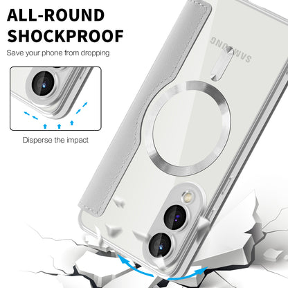 Θήκη MagSafe για Samsung Galaxy S25 Edge S937, Techsuit, SmartMag Book, Γκρι