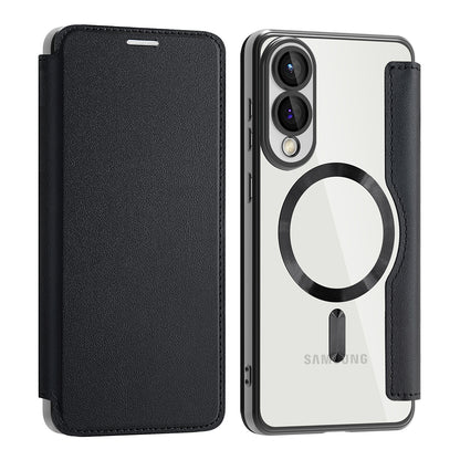 Θήκη MagSafe για Samsung Galaxy S25 Edge S937, Techsuit, SmartMag Book, Μαύρο