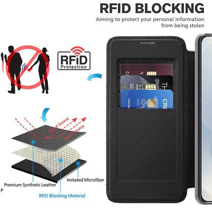 Θήκη MagSafe για Samsung Galaxy S25 Edge S937, Techsuit, SmartMag Book, Μαύρο