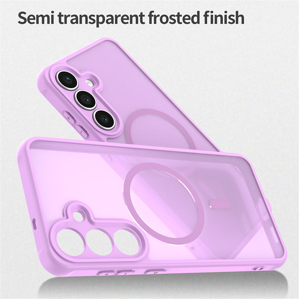 Θήκη MagSafe για Samsung Galaxy S25 FE, Techsuit, HaloFrost II, Ροζ