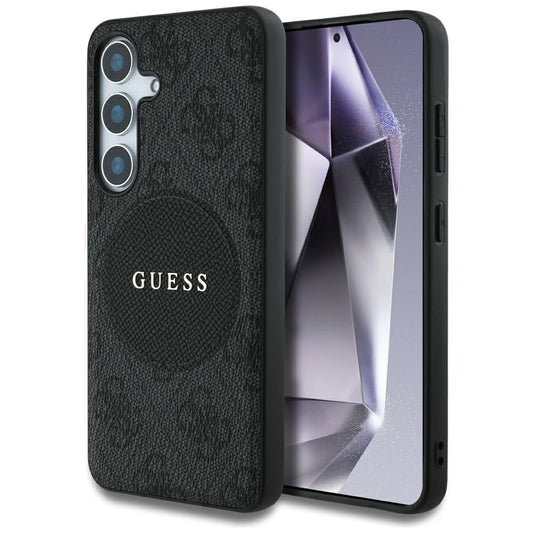 Θήκη MagSafe για Samsung Galaxy S25+ S936, Guess, 4G Circle Classic Logo, Μαύρη