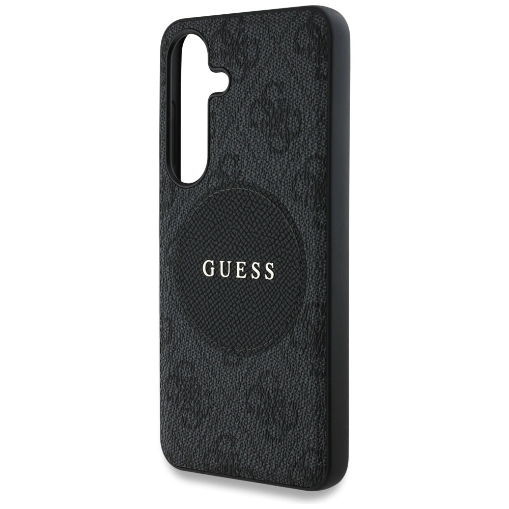Θήκη MagSafe για Samsung Galaxy S25+ S936, Guess, 4G Circle Classic Logo, Μαύρη