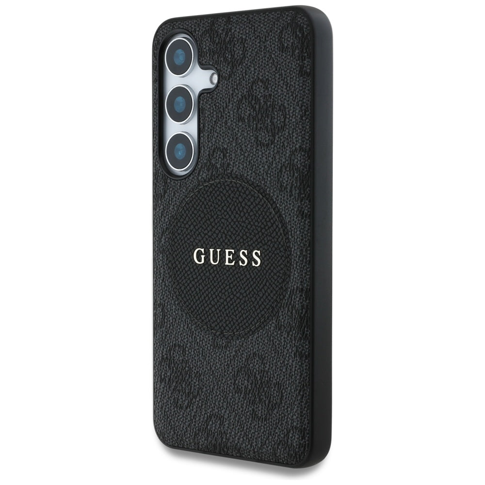 Θήκη MagSafe για Samsung Galaxy S25+ S936, Guess, 4G Circle Classic Logo, Μαύρη