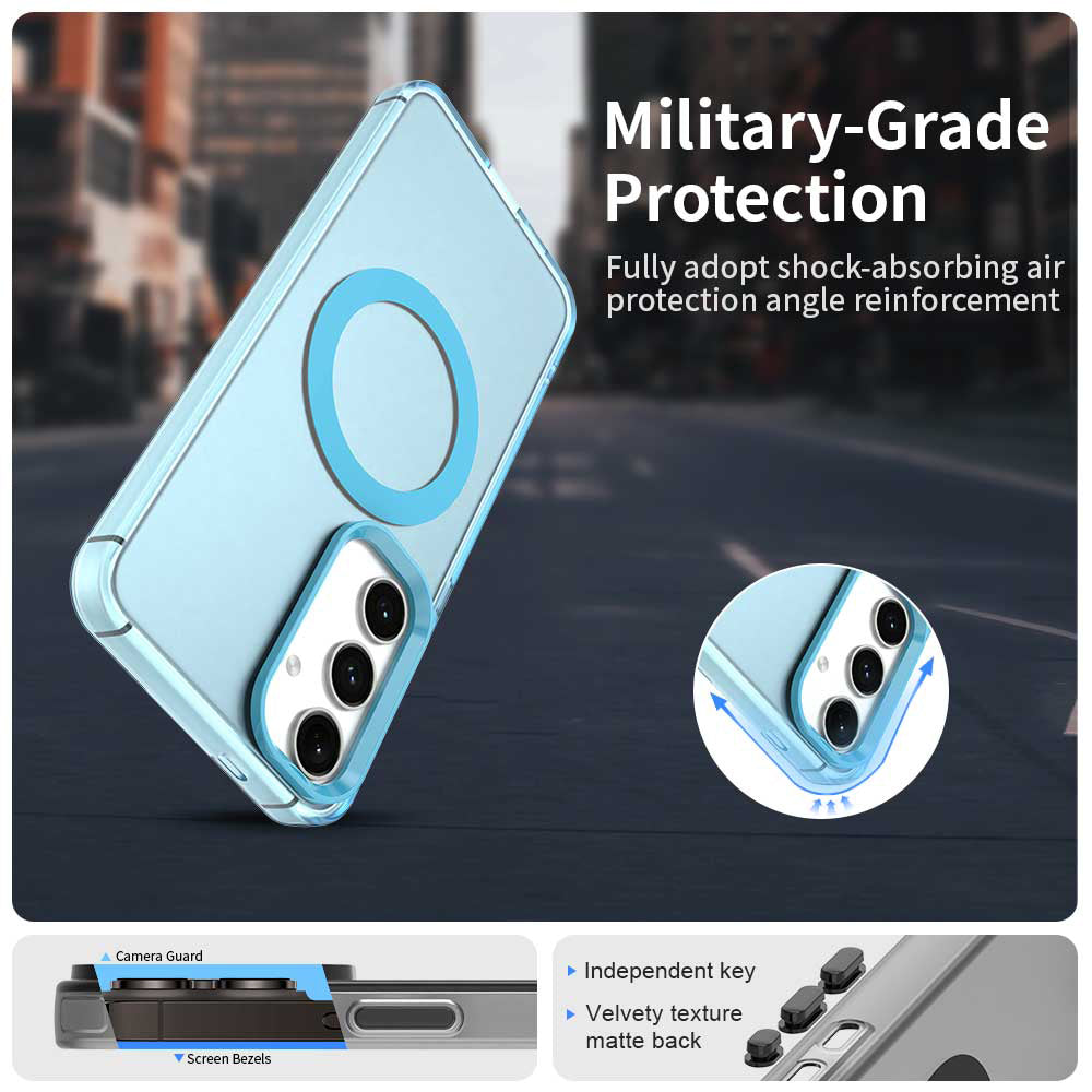 Θήκη MagSafe για Samsung Galaxy S25+ S936 / S24+ S926, Techsuit, CandyCase, Μπλε