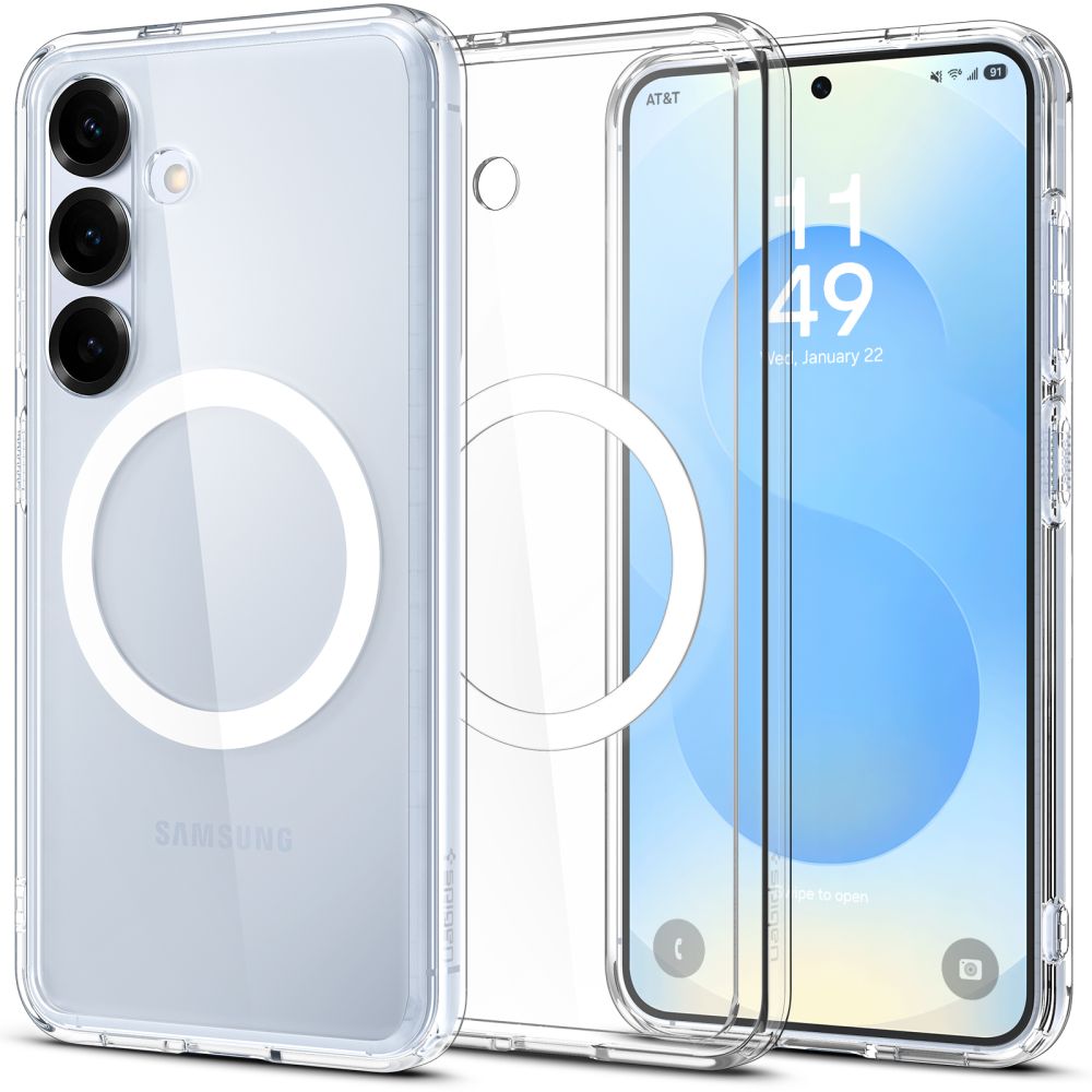 Θήκη MagSafe για Samsung Galaxy S25+ S936, Spigen, Ultra Hybrid, Λευκή ACS08981