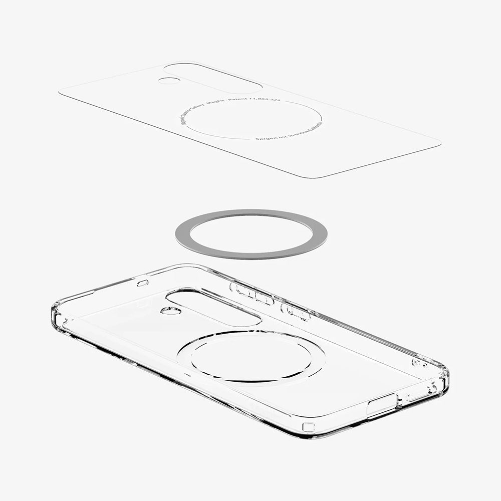 Θήκη MagSafe για Samsung Galaxy S25+ S936, Spigen, Ultra Hybrid, Λευκή ACS08981