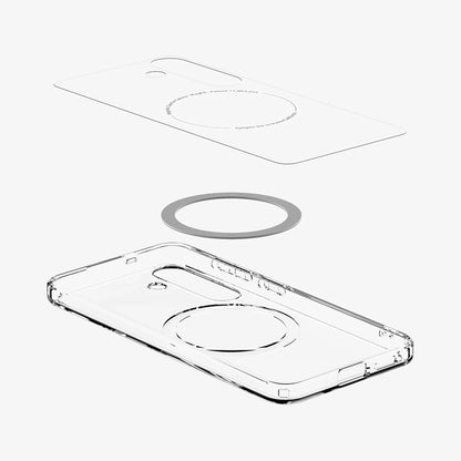 Θήκη MagSafe για Samsung Galaxy S25+ S936, Spigen, Ultra Hybrid, Λευκή ACS08981