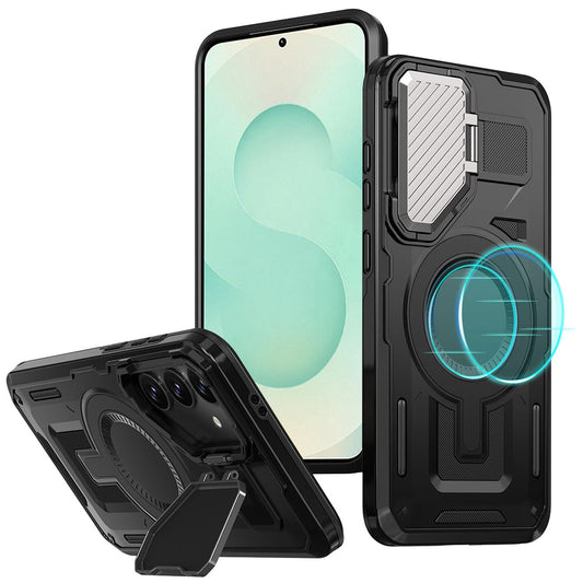 Θήκη MagSafe για Samsung Galaxy S25+ S936, Techsuit, CamVault, Μαύρο