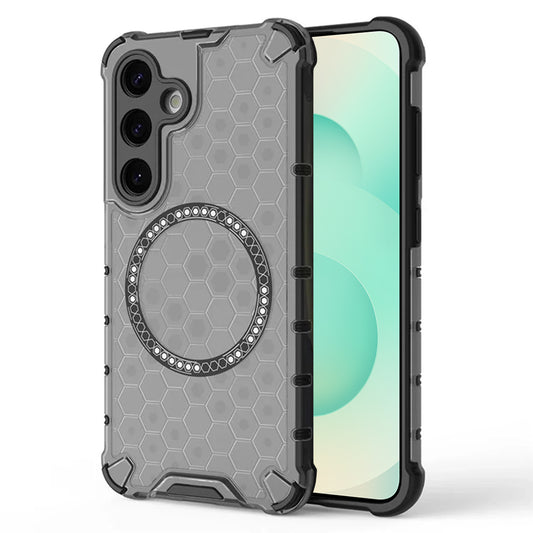 Θήκη MagSafe για Samsung Galaxy S25+ S936, Techsuit, HoneyComb Shield, Μαύρο