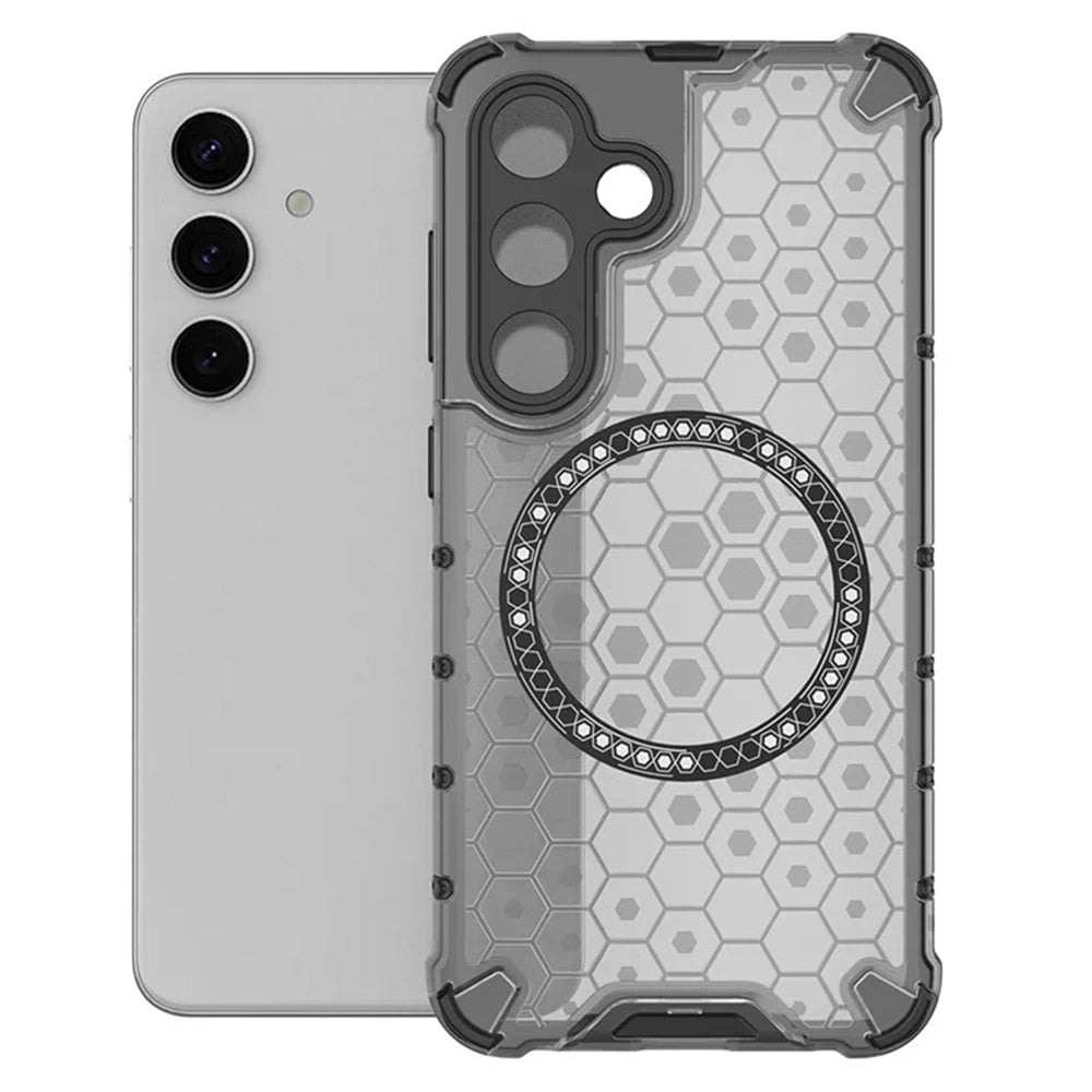 Θήκη MagSafe για Samsung Galaxy S25+ S936, Techsuit, HoneyComb Shield, Μαύρο