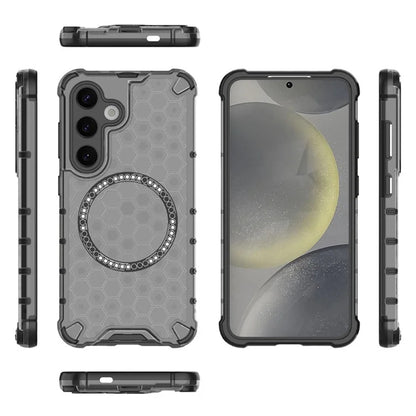 Θήκη MagSafe για Samsung Galaxy S25+ S936, Techsuit, HoneyComb Shield, Μαύρο