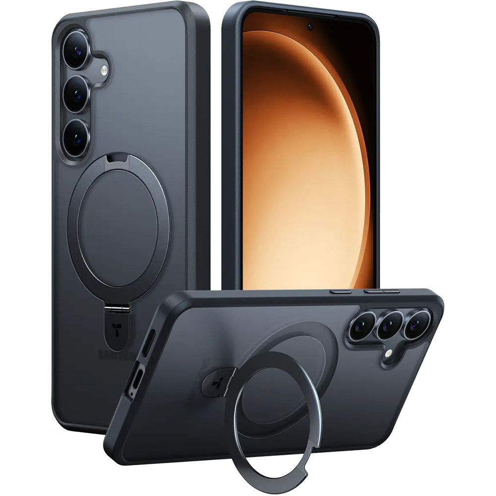 Θήκη MagSafe για Samsung Galaxy S25+ S936, Torras, Ostand, Μαύρη
