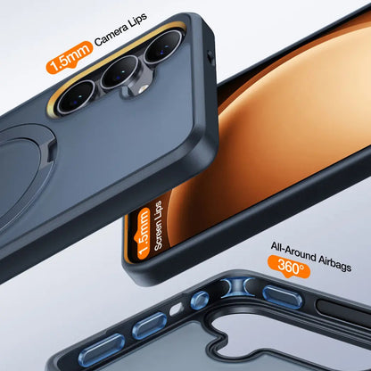 Θήκη MagSafe για Samsung Galaxy S25+ S936, Torras, Ostand, Μαύρη