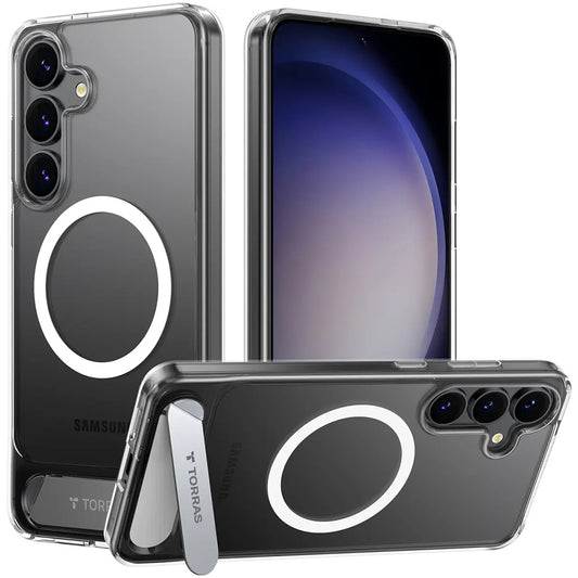 MagSafe Case for Samsung Galaxy S25+ S936, Torras, Pstand, Transparent