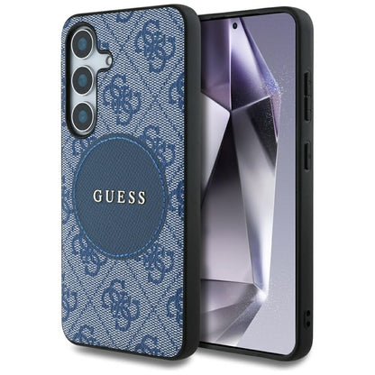 Θήκη MagSafe για Samsung Galaxy S25 S931, Guess, 4G Circle Classic Logo, Μπλε