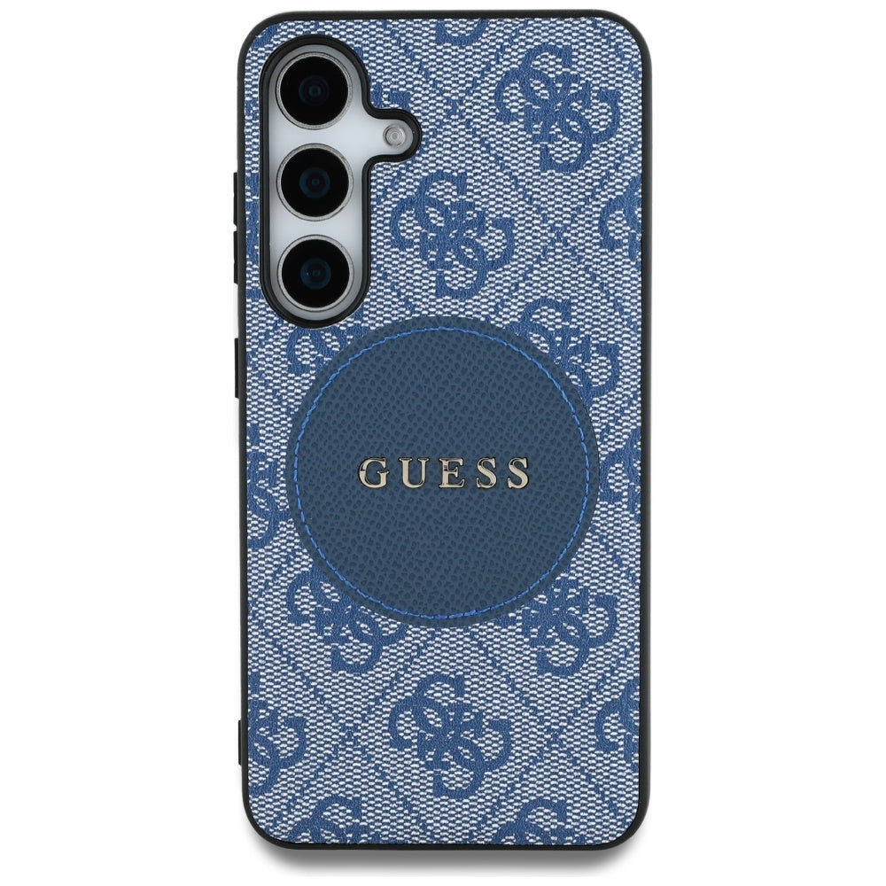 Θήκη MagSafe για Samsung Galaxy S25 S931, Guess, 4G Circle Classic Logo, Μπλε