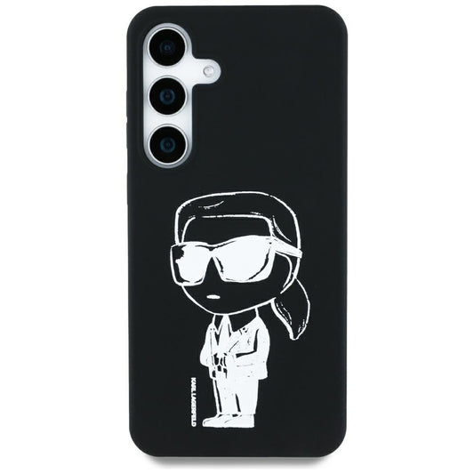 Θήκη MagSafe για Samsung Galaxy S25 S931, Karl Lagerfeld, Silicone Graffiti, Μαύρη