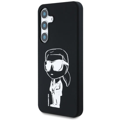 MagSafe Case for Samsung Galaxy S25 S931, Karl Lagerfeld, Silicone Graffiti, Black
