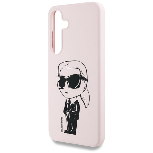 Θήκη MagSafe για Samsung Galaxy S25 S931, Karl Lagerfeld, Silicone Graffiti, Ροζ