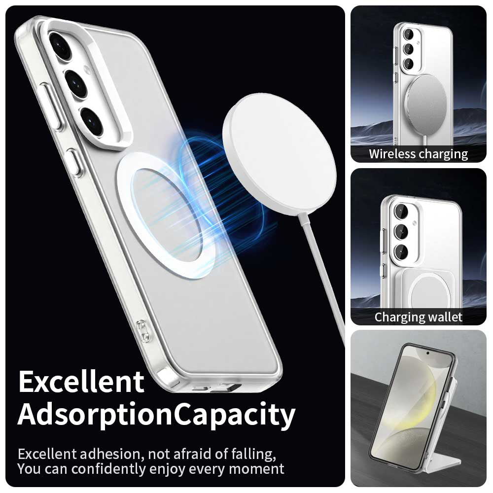 Θήκη MagSafe για Samsung Galaxy S25 S931 / S24 S921, Techsuit, CandyCase, Λευκή