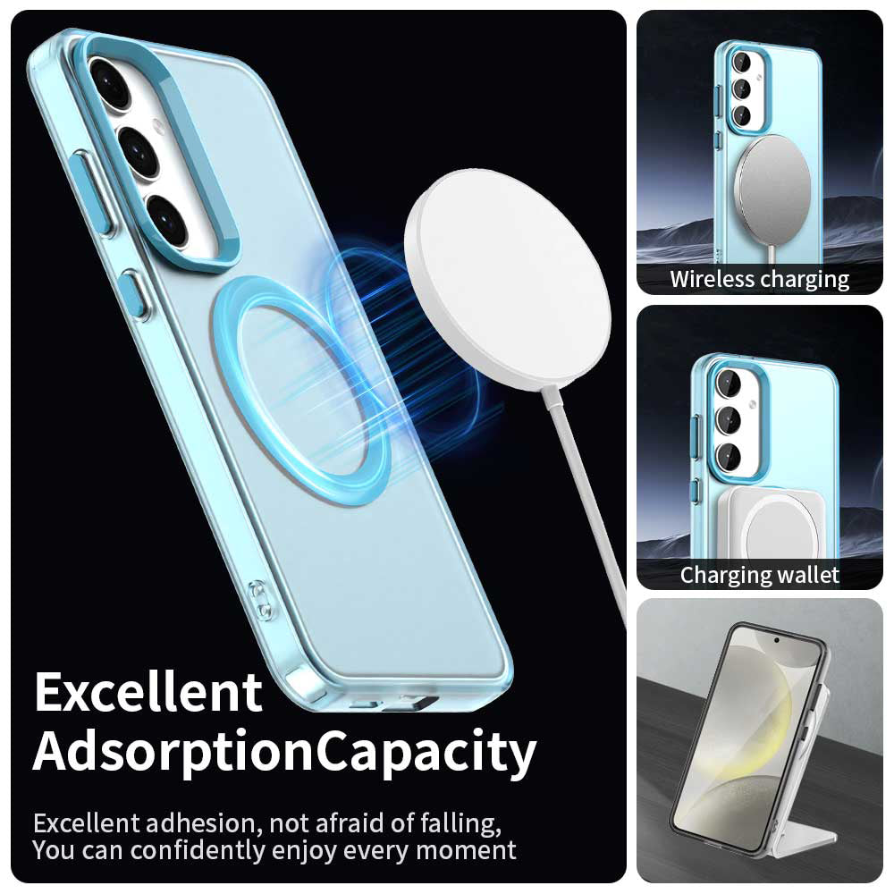 Θήκη MagSafe για Samsung Galaxy S25 S931 / S24 S921, Techsuit, CandyCase, Μπλε