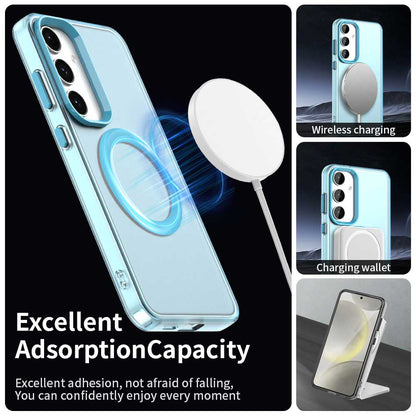 Θήκη MagSafe για Samsung Galaxy S25 S931 / S24 S921, Techsuit, CandyCase, Μπλε