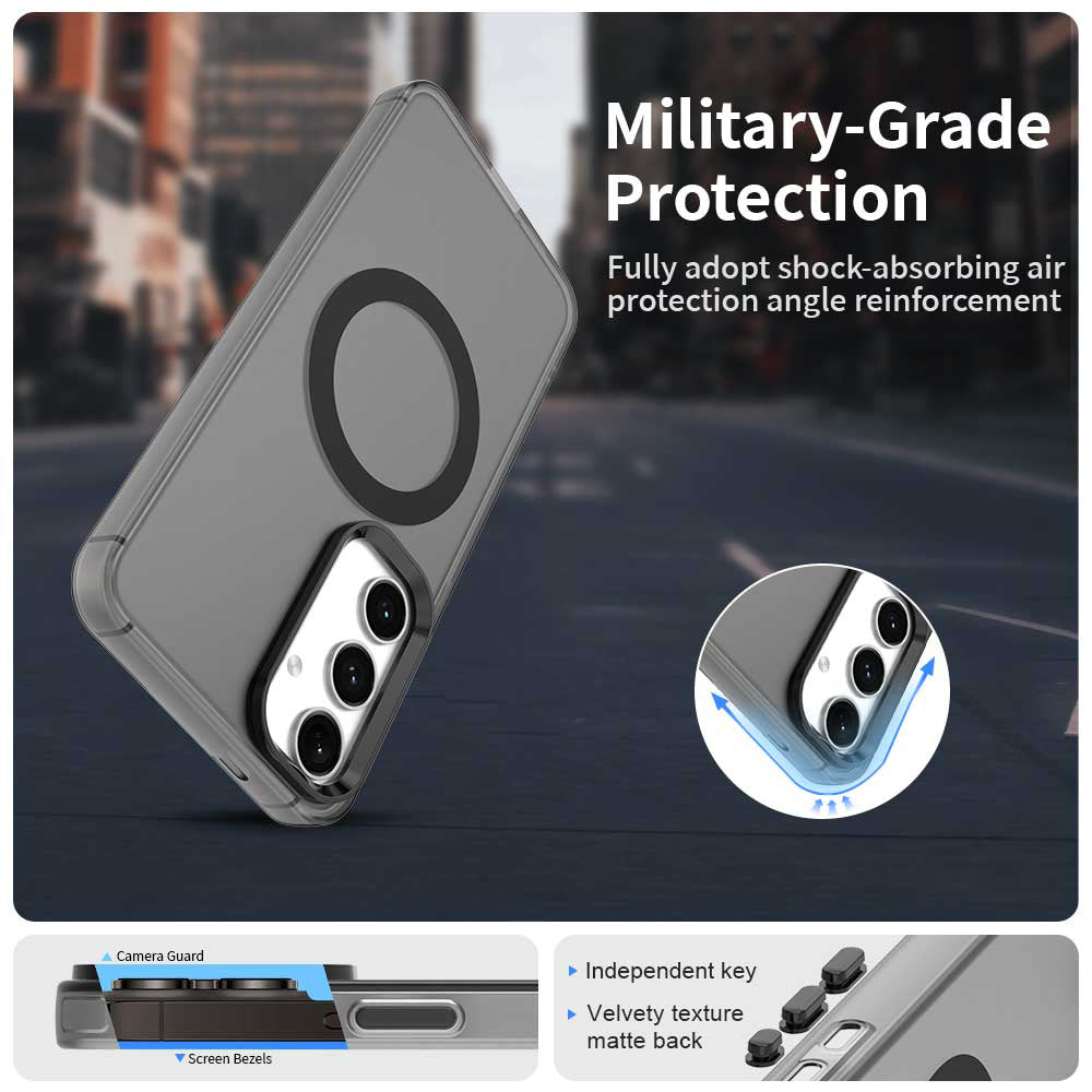 Θήκη MagSafe για Samsung Galaxy S25 S931 / S24 S921, Techsuit, CandyCase, Μαύρο